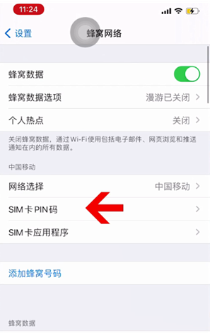 吊罗山乡苹果14维修网分享如何给iPhone14的SIM卡设置密码 