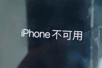 吊罗山乡苹果服务网点分享锁屏界面显示“iPhone 不可用”如何解决 