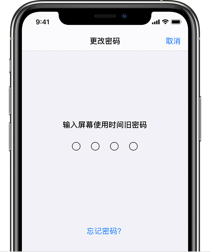 吊罗山乡苹果手机维修分享iOS 14 忘记屏幕使用时间密码怎么办 